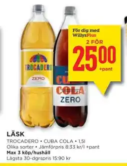 Willys Läsk erbjuda