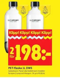 ICA Supermarket PET-flaska 1L DWS erbjuda