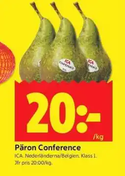 ICA Supermarket Päron conference erbjuda