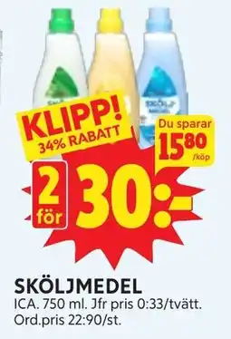 Ica Hajen Lagpris ICA Sköljmedel erbjuda