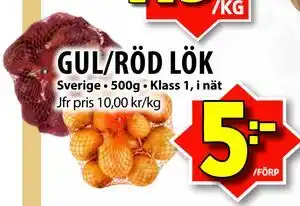 GUL/RÖD LÖK