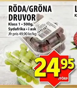 Matvärlden Tensta RÖDA/GRÖNA DRUVOR erbjuda