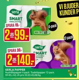 ÖoB SERLA PAPPER erbjuda