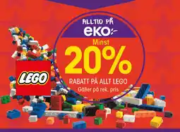 EKO Rabatt på allt Lego erbjuda