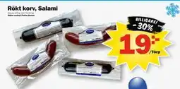 Pekås Rökt korv, Salami erbjuda