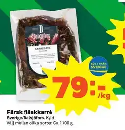 Stora Coop Färsk fläskkarré erbjuda