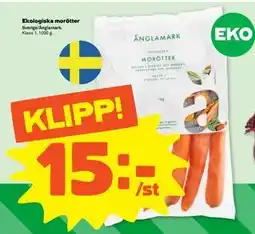 Stora Coop Ekologiska morötter erbjuda