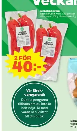 Stora Coop Snackpaprika erbjuda