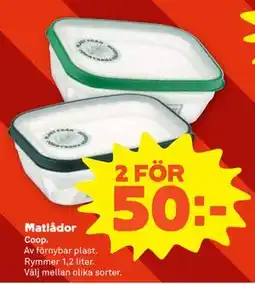 Stora Coop Matlådor erbjuda
