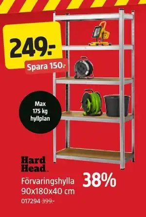 Jula Förvaringshylla 90x180x40 cm erbjuda