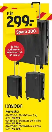 Jula Resväskor erbjuda