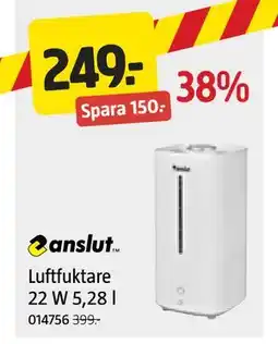 Jula Luftfuktare 22 W 5,28 l erbjuda