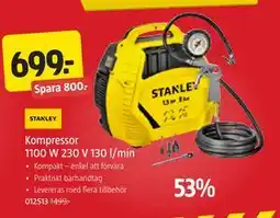 Jula Kompressor 1100 W 230 V 130 l/min erbjuda