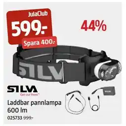Jula Laddbar pannlampa 600 lm, Medlemspris erbjuda