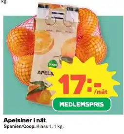 Coop Apelsiner i nät erbjuda
