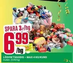 ÖoB Lösviktsgodis erbjuda