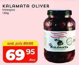 Matrix Butikerna MESOGIOS Kalamata oliver erbjuda