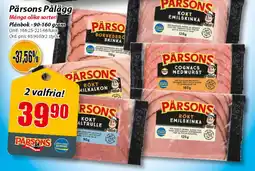 Extra Mjällby Stormarknad PÄRSONS Pålägg erbjuda