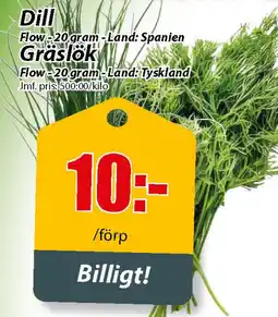 Extra Mjällby Stormarknad Dill erbjuda