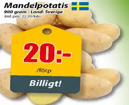Extra Mjällby Stormarknad Mandelpotatis erbjuda