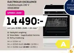 Elon ELECTROLUX EXCELLENCE Induktionsspis 230 V XE16538SW erbjuda