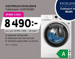 Elon ELECTROLUX Excellence Tvättmaskin XLNF74X35N erbjuda