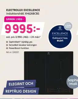 Elon ELECTROLUX Excellence Induktionshäll XH626BCBS erbjuda