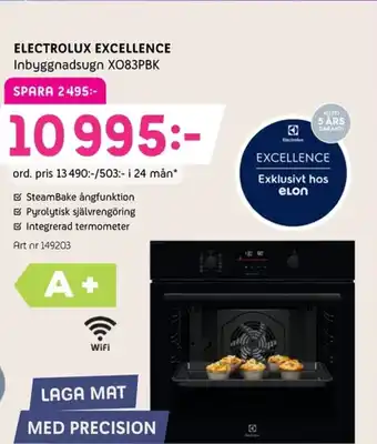 ELECTROLUX Excellence Inbyggnadsugn XO83PBK