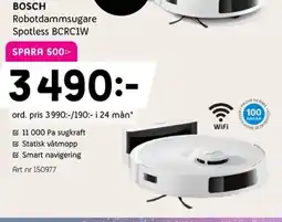 Elon BOSCH Robotdammsugare Spotless BCRC1W erbjuda