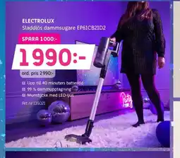 Elon ELECTROLUX Sladdlös dammsugare EP61CB21D2 erbjuda