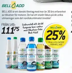 thansen 25% PÅ ALLA TILLSATSER FRÅN BELL ADD erbjuda