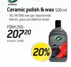 thansen Ceramic polish & wax erbjuda