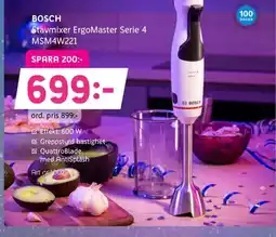 Elon BOSCH Stavmixer ErgoMaster Serie 4 MSM4W221 erbjuda