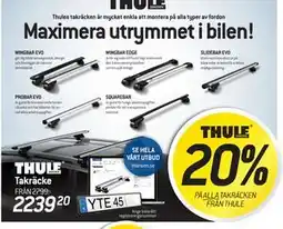 thansen 20% PÅ ALLA TAKRÄCKEN FRÅN THULE erbjuda