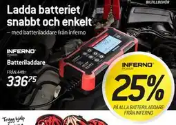 thansen 25% PÅ ALLA BATTERILADDARE FRAN INFERNO erbjuda