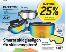 thansen 25% PÅ UTVALDA SKIDGLASÖGON erbjuda