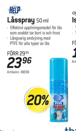 thansen Låsspray erbjuda