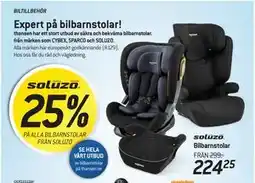 thansen 25% PÅ ALLA BILBARNSTOLAR FRÅN SOLUZO erbjuda