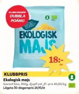 Hemköp GARANT Ekologisk majs erbjuda