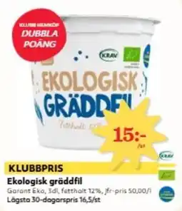 Hemköp GARANT Ekologisk gräddfil erbjuda