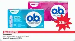 Hemköp O.B. Tamponger erbjuda