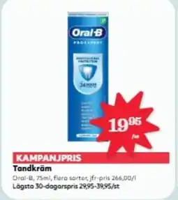 Hemköp ORAL-B Tandkräm erbjuda