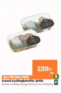 Hemköp GARANT Svensk kycklingbröstfilé, lårfilé erbjuda