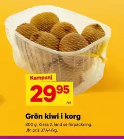 City Gross Grön kiwi i korg erbjuda