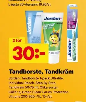 City Gross Tandborste, Tandkräm erbjuda