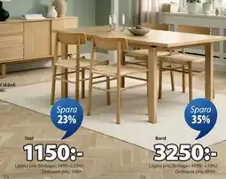 JYSK ISLEV matstol erbjuda