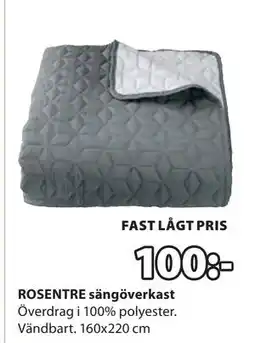 JYSK ROSENTRE sängöverkast erbjuda