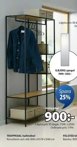 JYSK TRAPPEDAL hallmöbel erbjuda