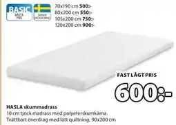 JYSK HASLA skummadrass erbjuda