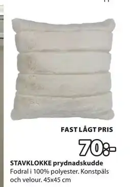 JYSK STAVKLOKKE prydnadskudde erbjuda